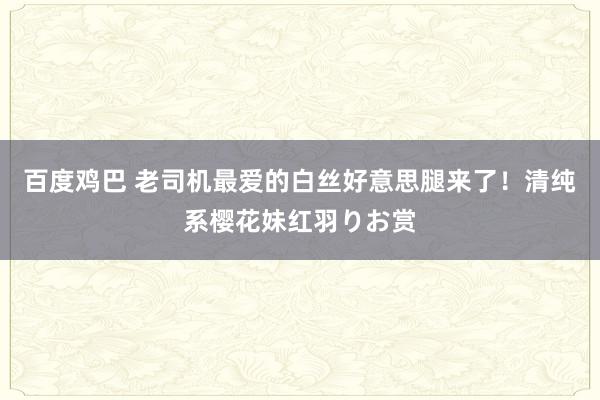 百度鸡巴 老司机最爱的白丝好意思腿来了!清纯系樱花妹红羽りお赏